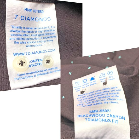 7 Diamonds Beachwood Canyon‎ Button Down SS Shirt - Picture 5 of 11